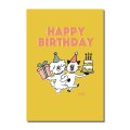 WN0002　W&N ポストカード(happy birthday)