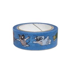 画像1: WN0018　W&N わんにゃんマスキングテープ【水族館】