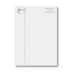 画像2: WN0031　W&N わんにゃんメモパッド【ドット方眼(5mm)】