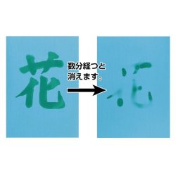 画像2: 水筆紙（すいひつし）半紙判（240×335mm）【緑発色】20枚入 ナ-SH23