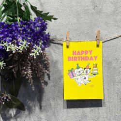 画像2: WN0002　W&N ポストカード(happy birthday)