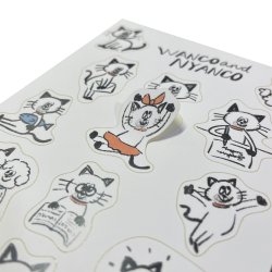 画像2: WN0007　W&N ダイカットシール(にゃんこ)