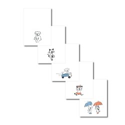 画像2: WN0011　W&N ミニ和紙封筒 5枚アソート