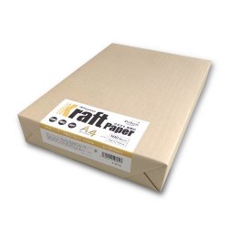 画像1: ナ-671V　クラフトペーパー未晒 A4 中厚口（70ｇ） 500枚