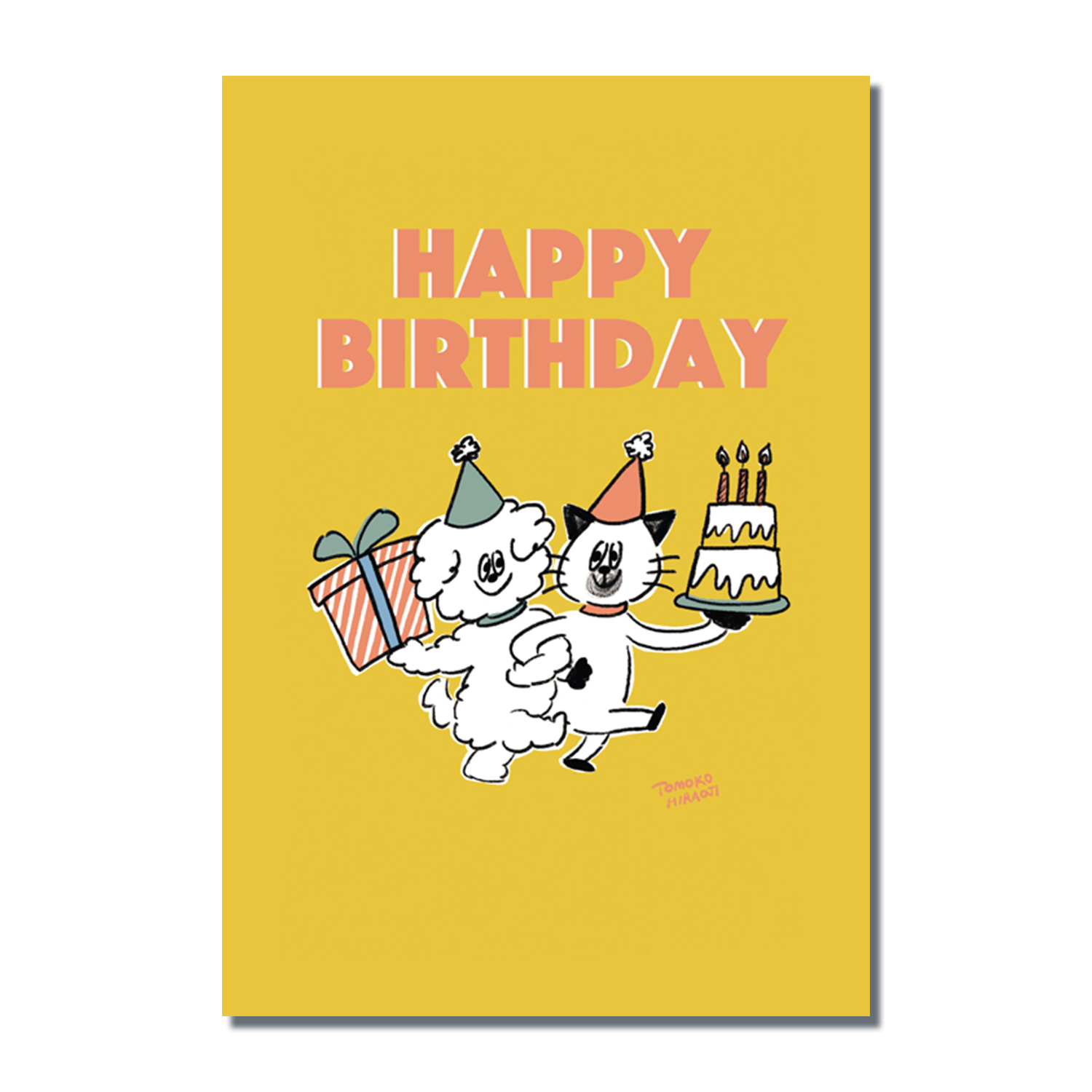 WN0002　W&N ポストカード(happy birthday)