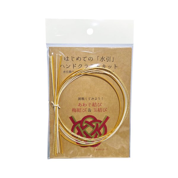 画像1: ZK0217　水引ハンドクラフトキット 【金茶】 (1)