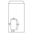 画像2: No.260　マドパック 長形3号(クラフト) 55枚パック入 (2)