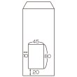 画像2: No.271　マドパック 長形4号(ホワイト) 50枚パック入 (2)