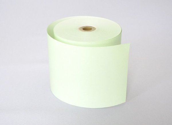 画像1: カラーサーマルロール紙【緑】（80mm×63m）50巻セット (1)