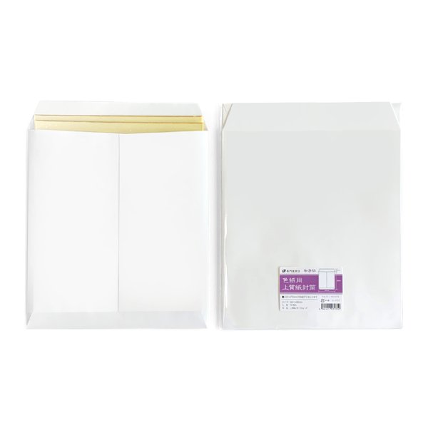 画像2: シ-F31 ながとや 色紙用封筒 上質紙製 10枚入(260×285mm) (2)