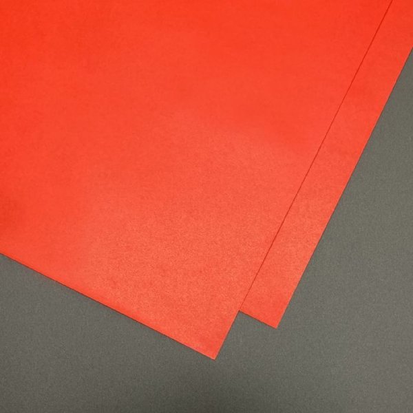 画像3: ワ-1625 紅奉書 柾判 25枚入 (3)