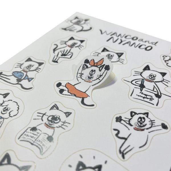 画像2: WN0007　W&N ダイカットシール(にゃんこ) (2)