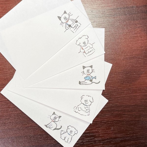 画像3: WN0010　W&N ミニ和紙便箋 5枚アソート (3)